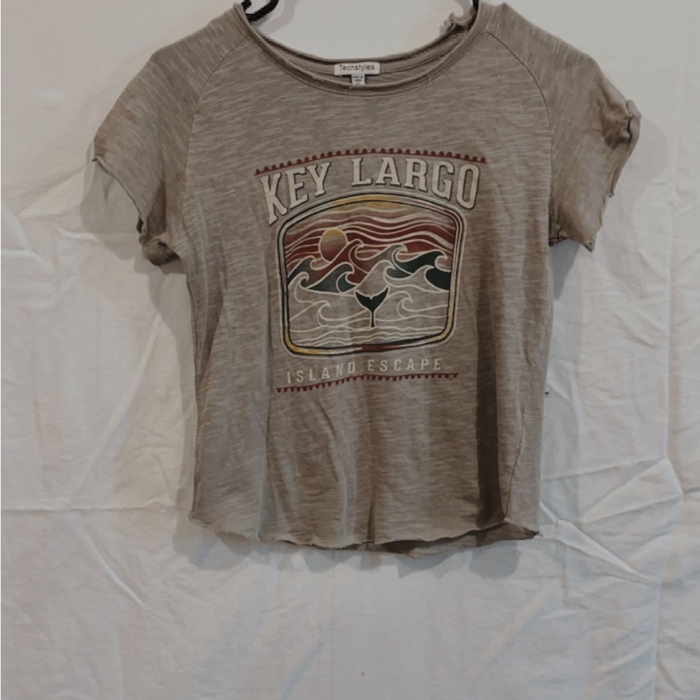 Grey graphic mini tee